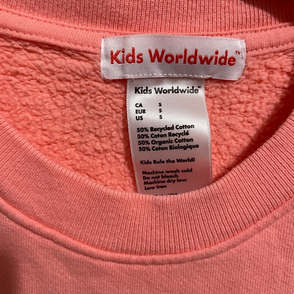 KIDS WORLDWIDE Pink Hearts Sweatshirt - Picture 3 of 4